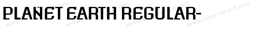 Planet Earth Regular字体转换
